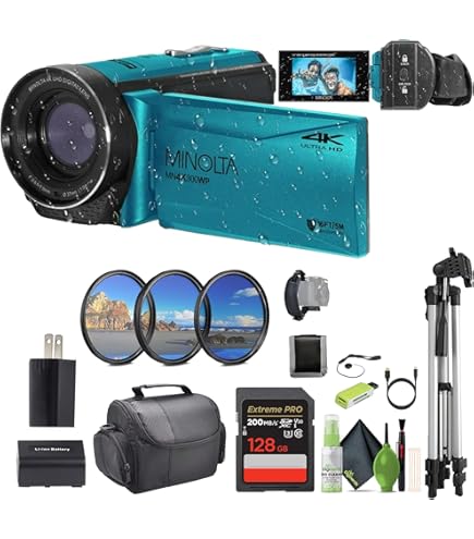 Amazon.com : Minolta Waterproof Camcorder – 4K Ultra HD Video